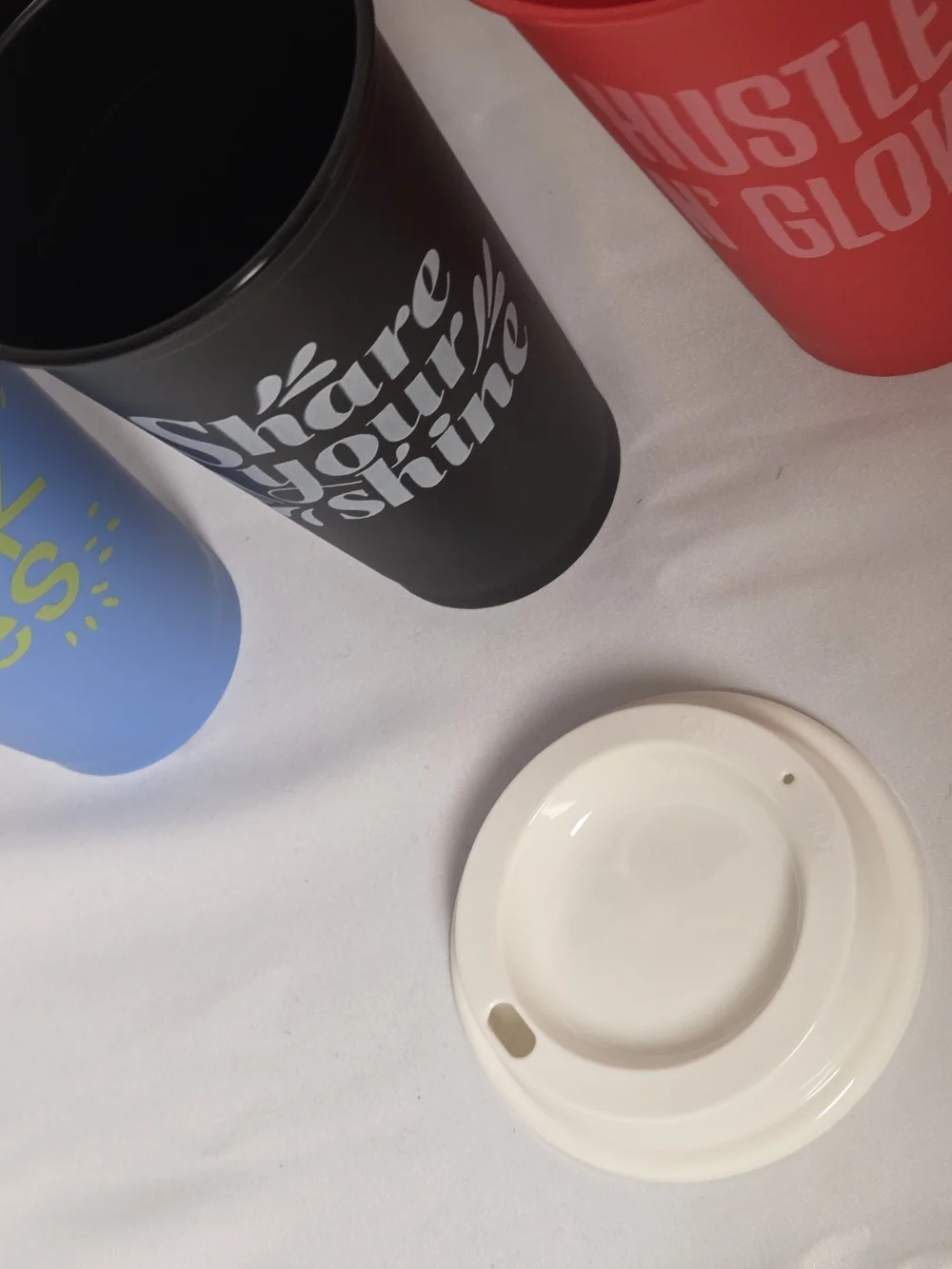2012 Vintage Starbucks Reusable Cups Set